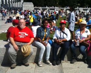 SARN treasurer Dick Paddock at the 50th anniversary of the March on Washington, August 24, 2013, Washington, DC.