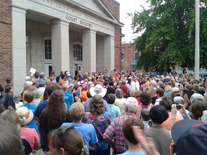 “Taking the Dream Home to Chapel Hill” rally attracted hundreds to commemorate the 50th anniversary of the March on Washington (August 28, 2013).